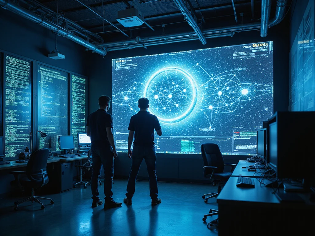 Advanced tech facility depicting Attack Surface Management concept