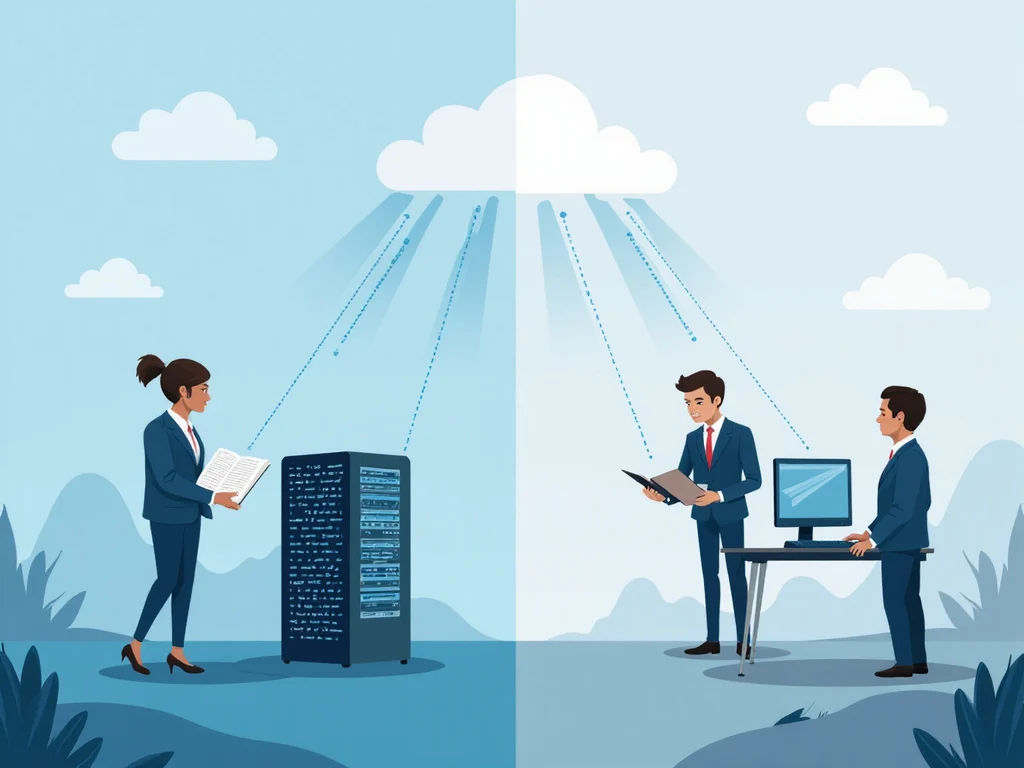 Comparative image of Alcatel Lucent Enterprise and OpenText technology icons