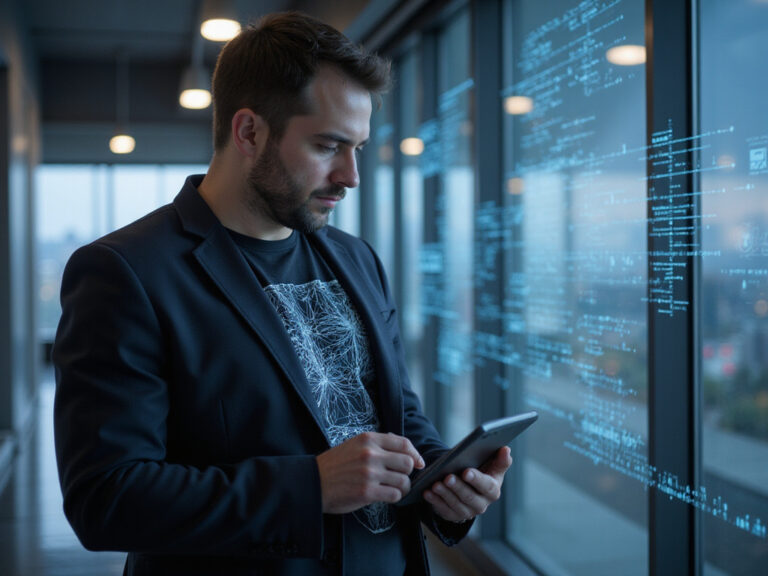 Security leader examining best CNAPP tool options on tablet