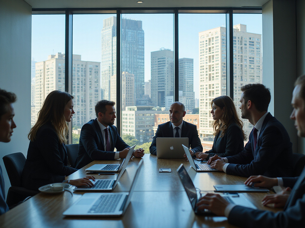 Diverse professionals discussing Usermaven alternatives in tech-heavy workspace