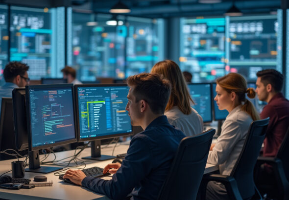 Team analyzing Branch.io Pricing strategies in a modern office environment