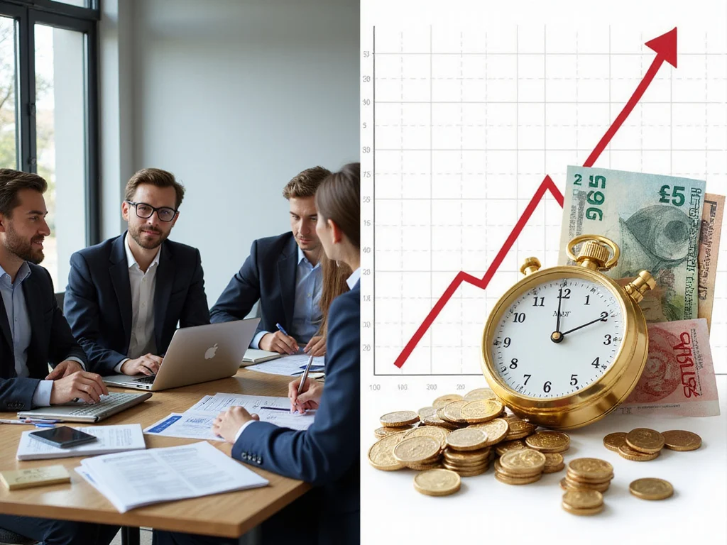 Strategic planning and cash flow monitoring illustration