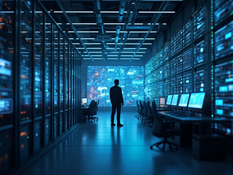 Futuristic technology image showcasing Cato Networks review analysis