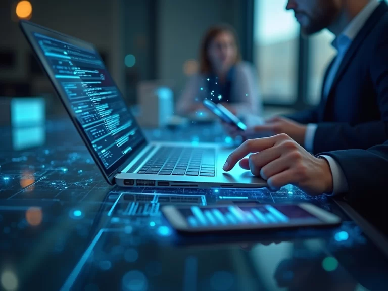 Western individuals using technology with Cato SD-WAN connectivity