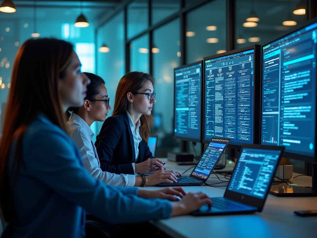 Modern office scene demonstrating key features of Cato Security services.