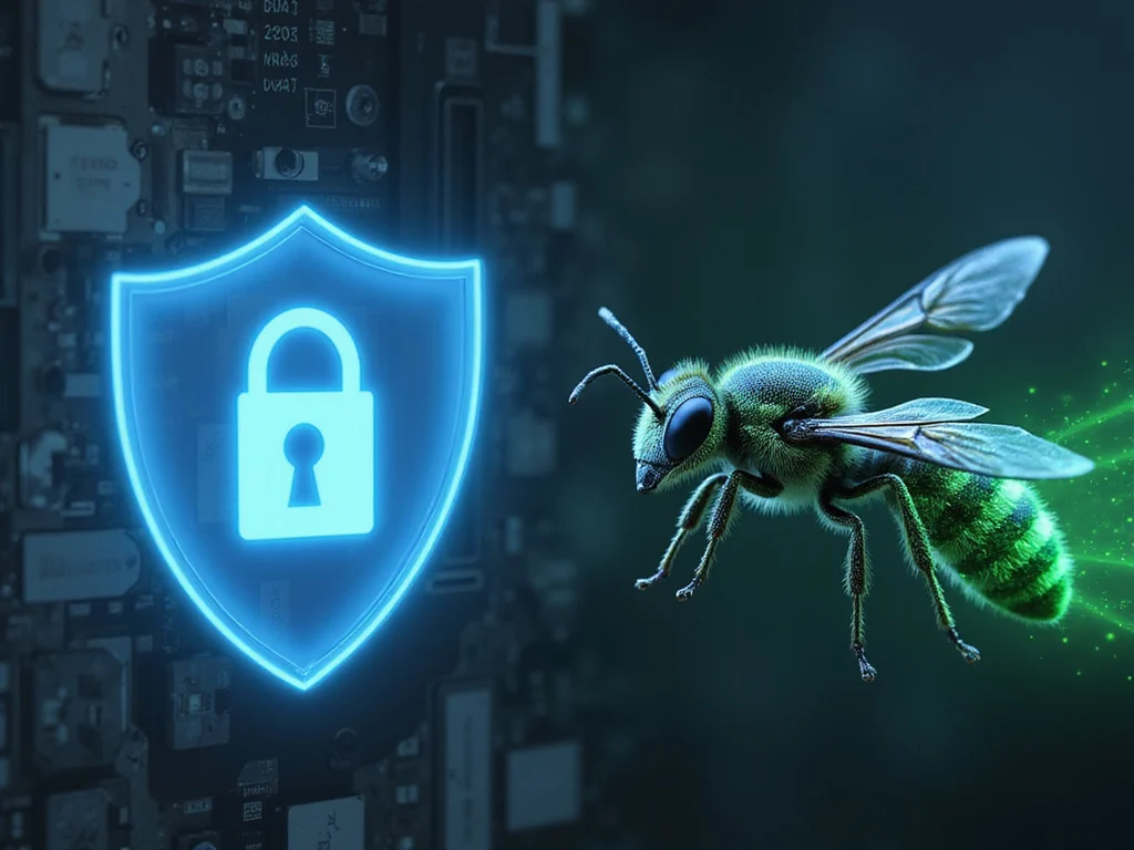 Checkpoint shield and Hornetsecurity digital representation in tech backdrop