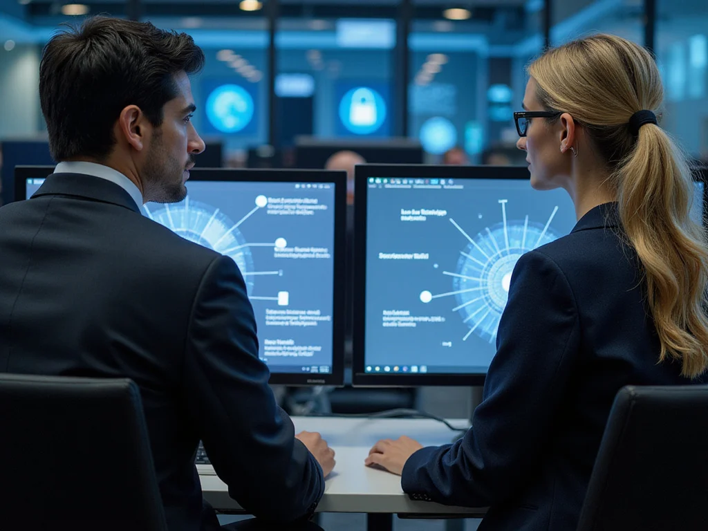Professionals comparing Cisco and ServiceNow on computer monitors