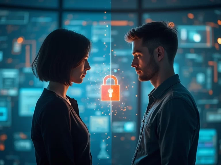 Cybersecurity showdown digicert vs fortinet with symbolic icons