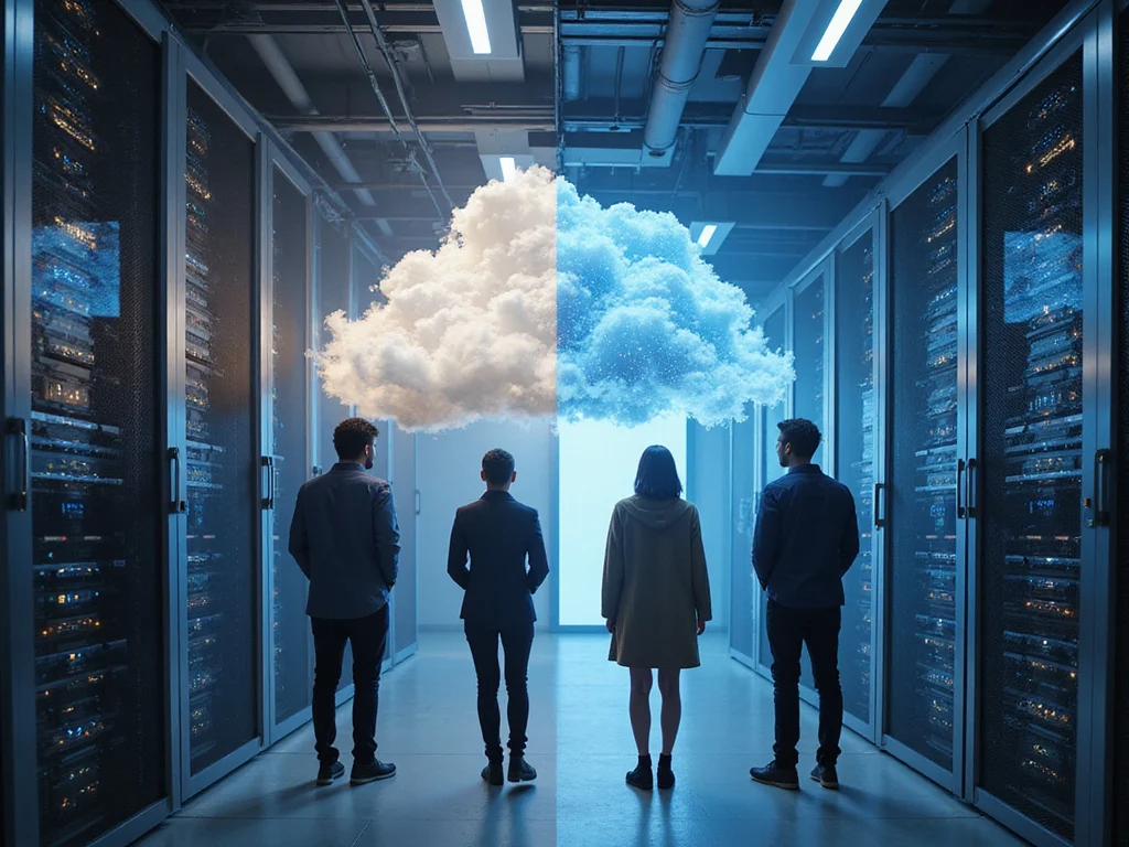 Comparative illustration of DXC Technology and Google Cloud services