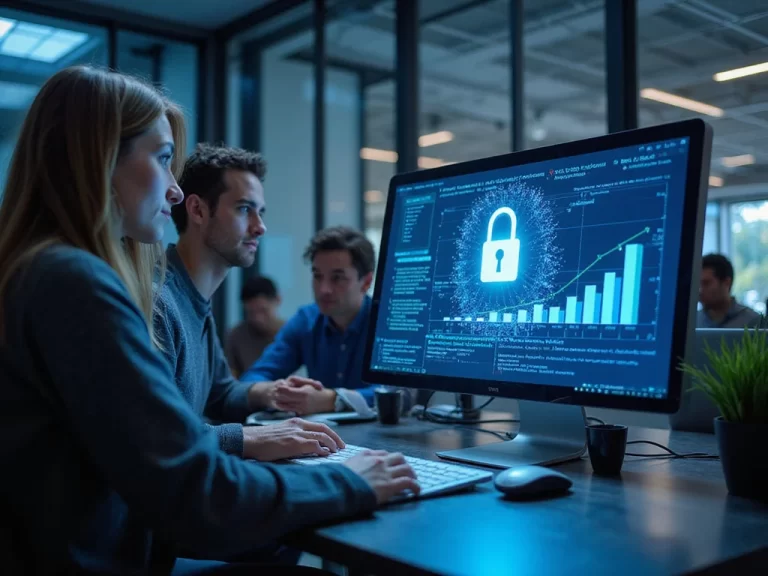 EPP evolution chart on a corporate desk with diverse workers