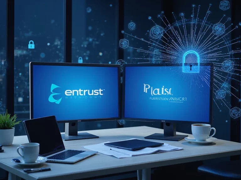 Analyst desk comparing Entrust Datacard and Thales Cloud Security