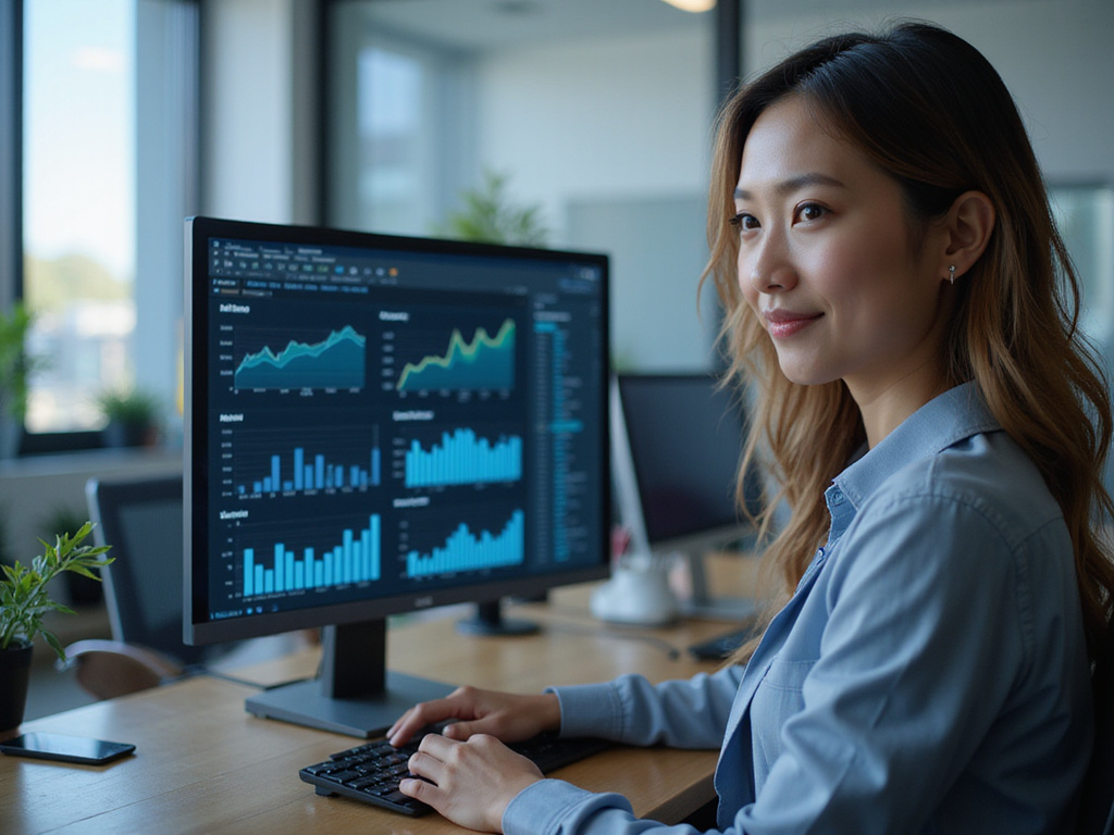 Professional analyzing metrics on Hockeystack review for higher ROI