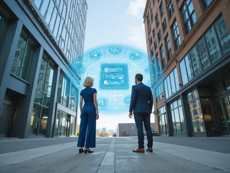 IBM and Lumen Technologies buildings connected by AI infrastructure