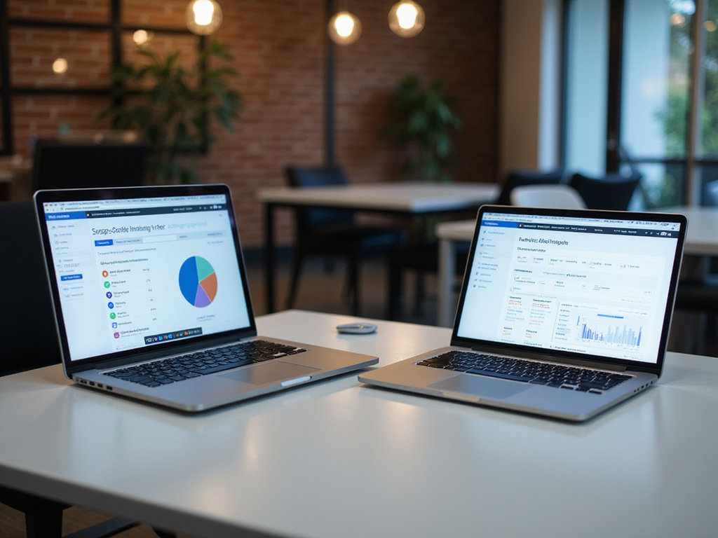 Comparative review image of Infinigrow and Full Circle Insights on laptops