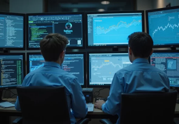Professional utilizing ITDR technology for cyber security analysis