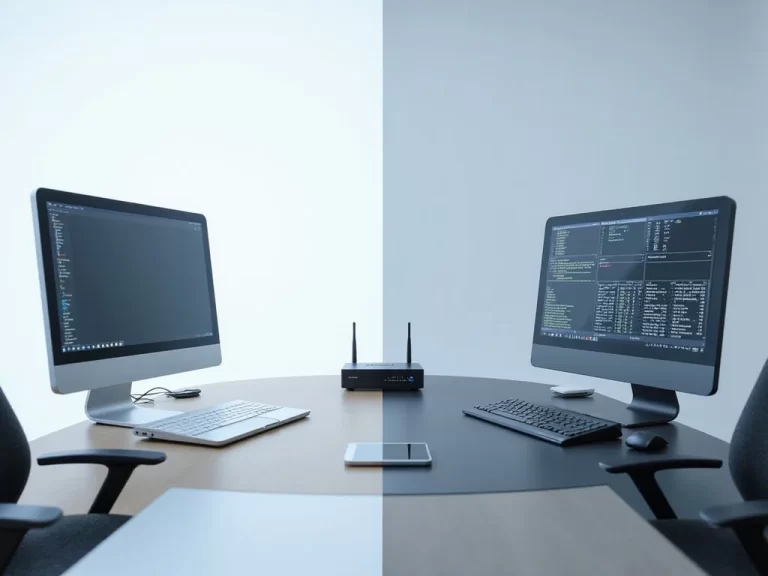 Comparative image of OpenText and Sophos cybersecurity setups