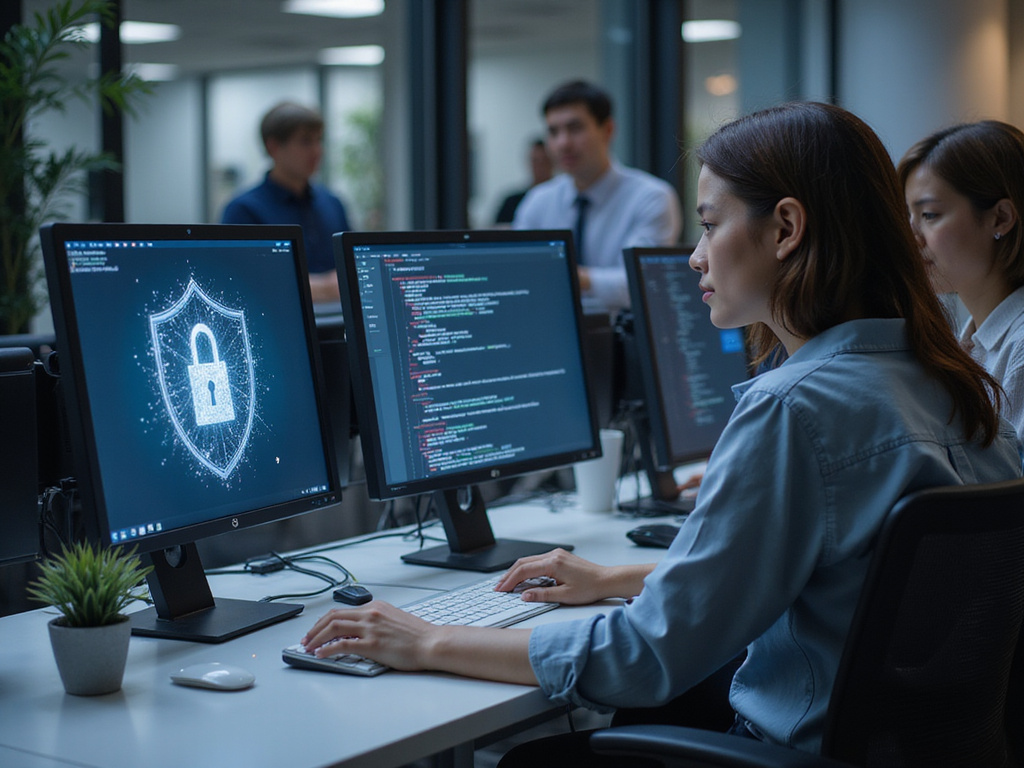 Modern IT workspace comparing OX Security and Cycode features