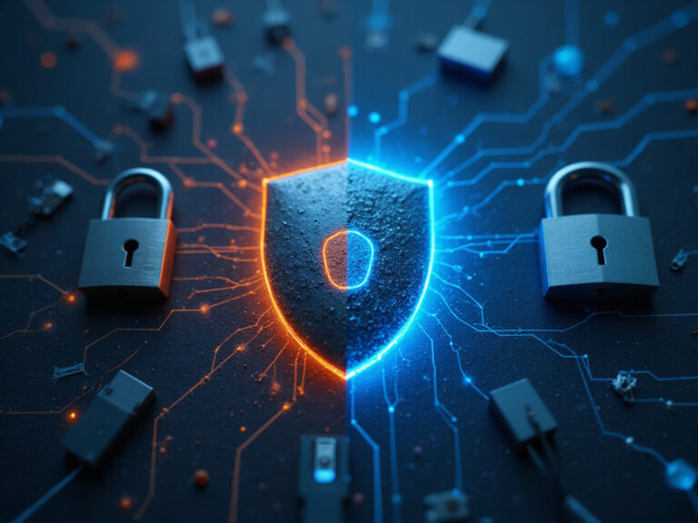 Cyber security symbols representing Palo Alto Networks Cortex ASM system