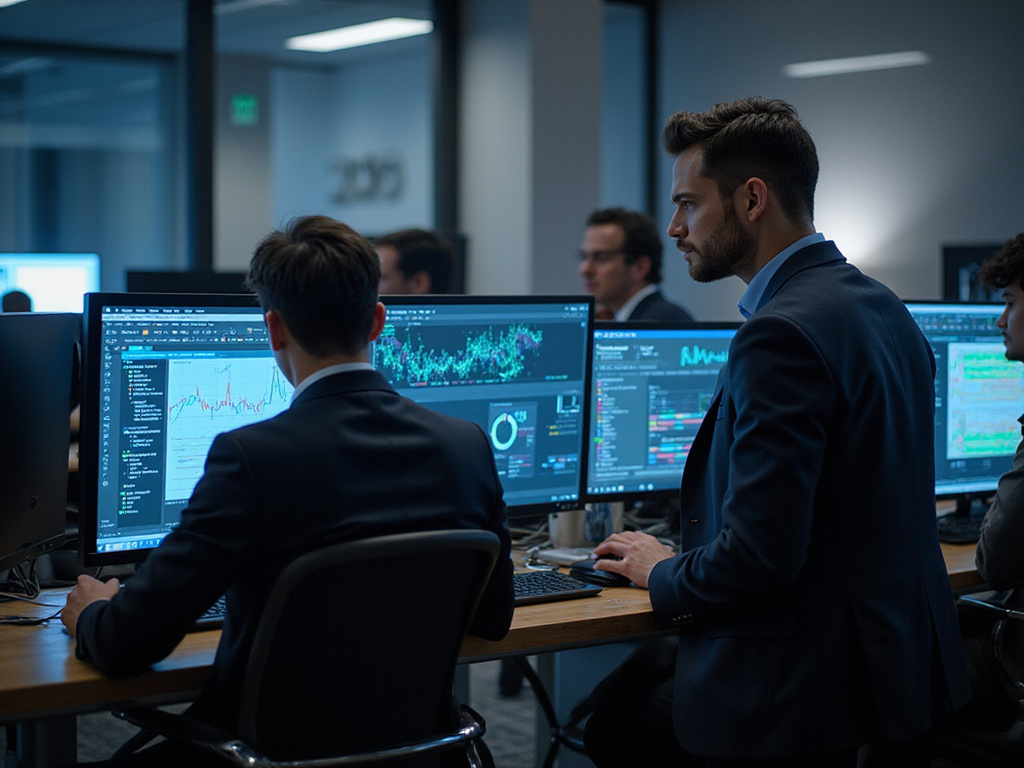 Cybersecurity team conducting continuous product security risk management.