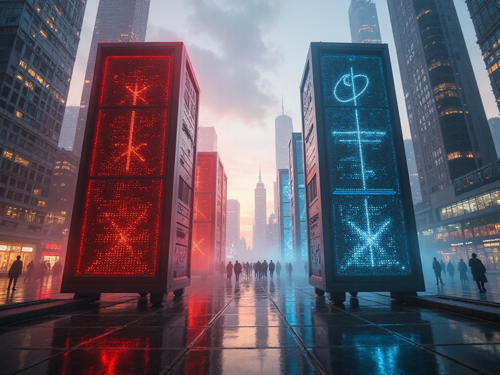 Comparative image of Red Hat and WSO2 as futuristic tech structures