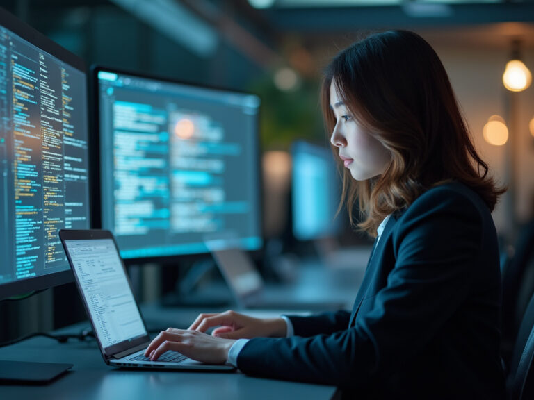 SASE cybersecurity technology in a professional office setting