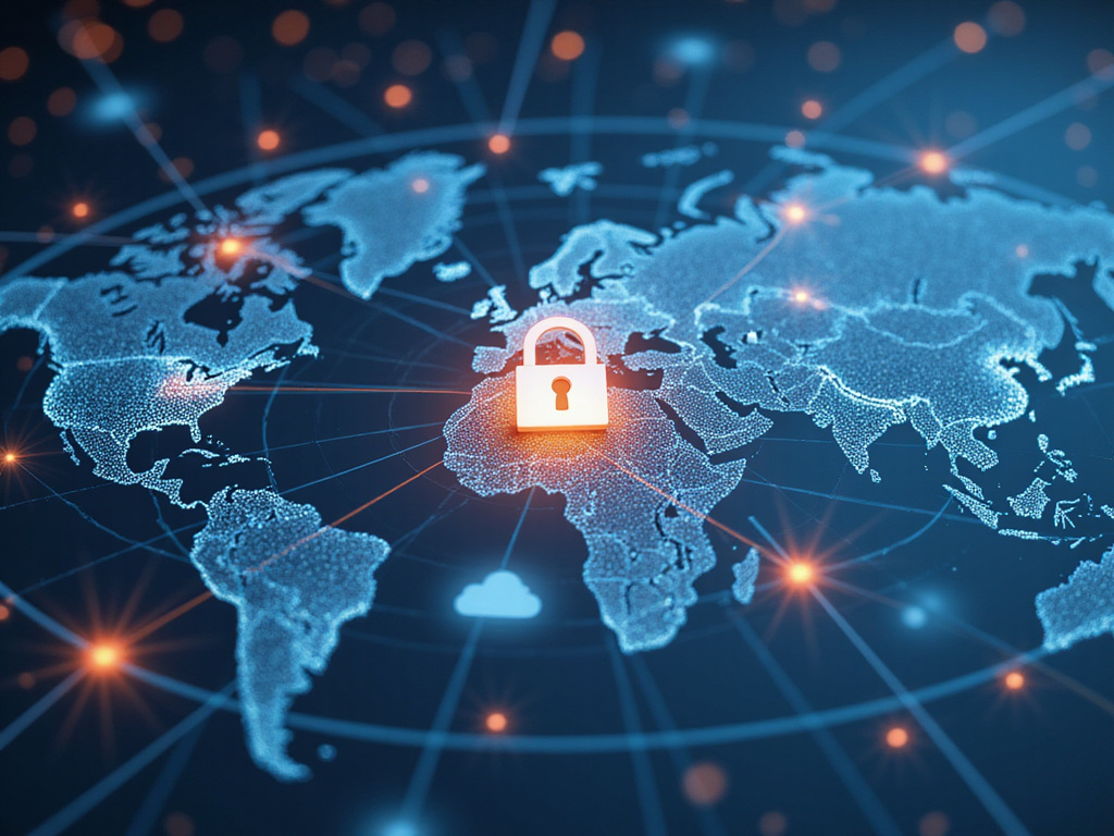 SASE framework concept with security, technology, and metrics icons