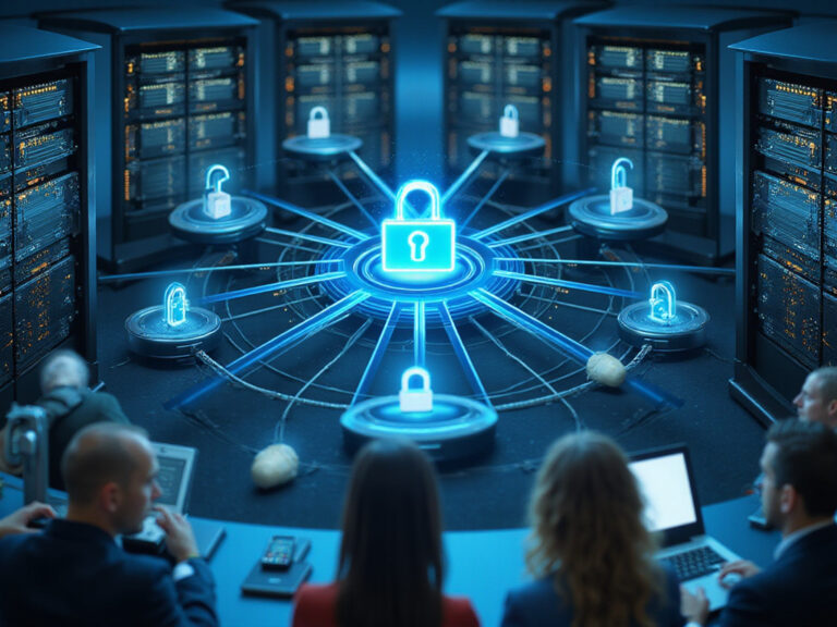 SD-WAN managed services showcasing secure, interconnected devices