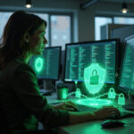 IT professional adding security guardrails to AI code generation