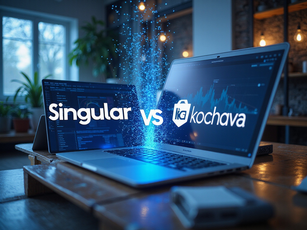 Comparative image of Singular and Kochava tech tools