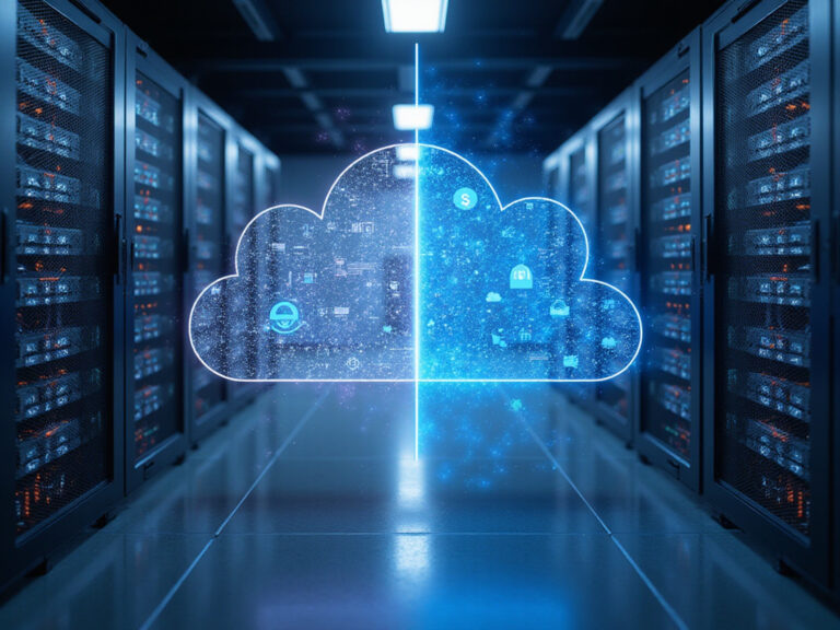 Comparative image of Sweet Security and Qualys TotalCloud in server room