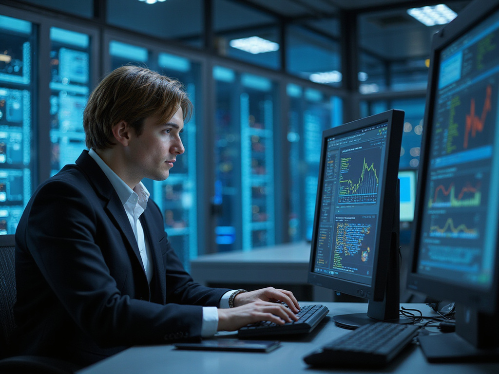 Professional analyzing Wiz AI Inventory & AI BOM on secure network