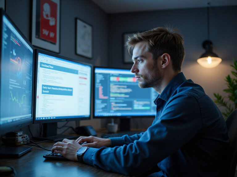 Tech professional analyzing Wiz Detection, Investigation & Response data