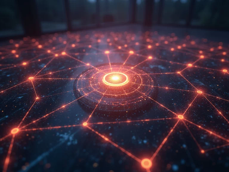 Futuristic image symbolizing zero trust architecture in cybersecurity