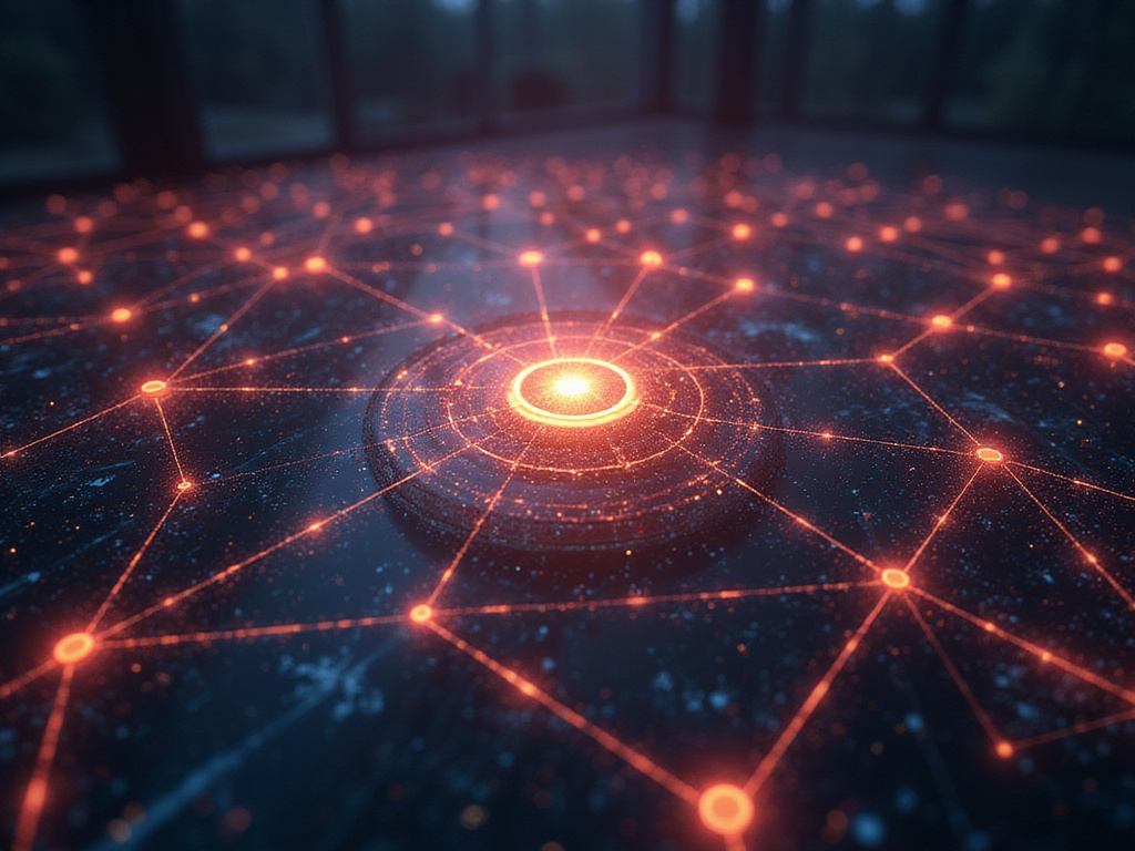 Futuristic image symbolizing zero trust architecture in cybersecurity