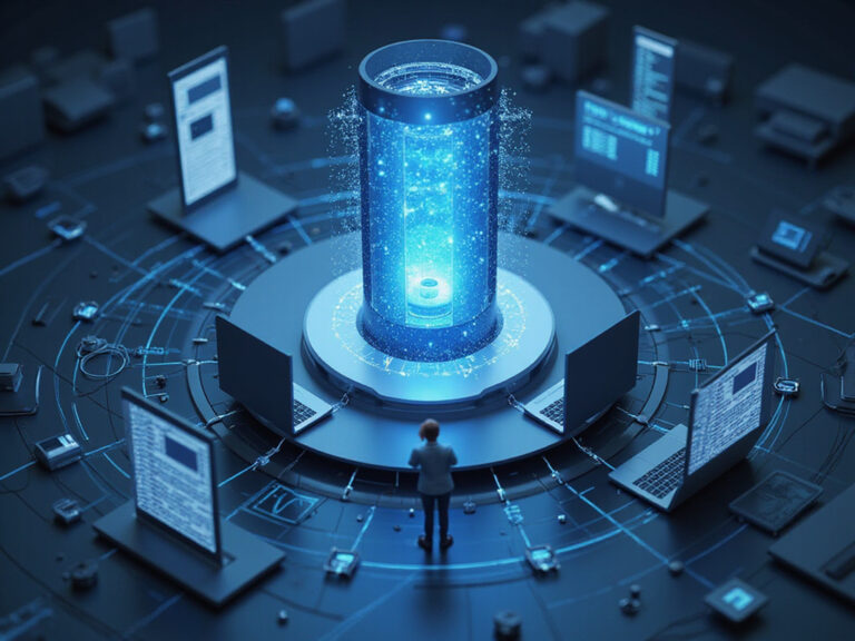 Secure server symbolizing multi-layered authentication in Zero Trust concept