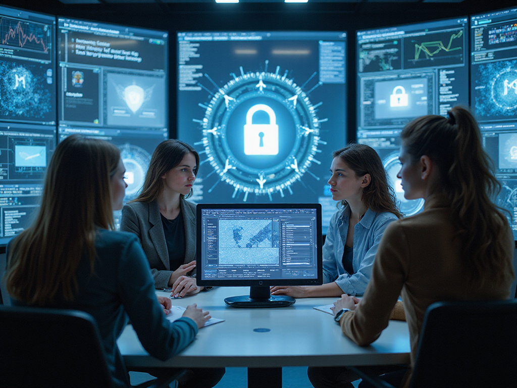 Diverse team engaging with advanced technology in zero trust network access ztna setting