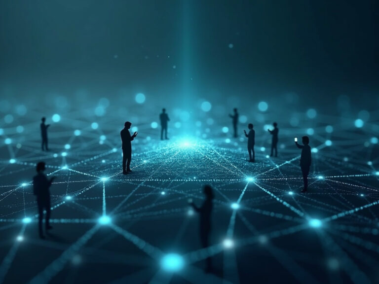 Digital mesh illustrating zero trust products in cybersecurity